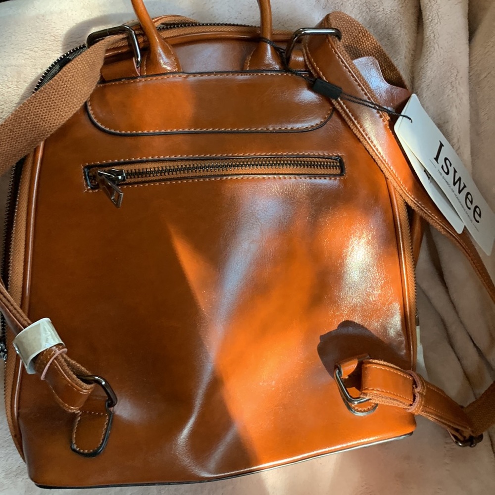 Leather handbag/backpack - Picture 6 of 6